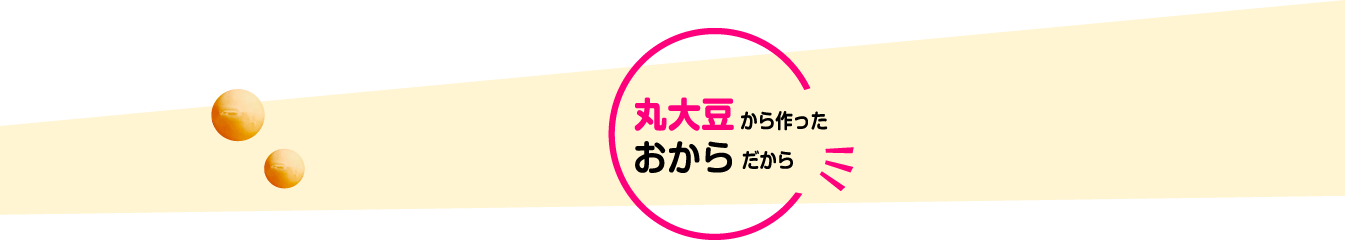 丸大豆から作ったおから